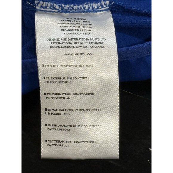 Musto Auckland Jacket Womens XXL Blue Racing Sailing Full Zip Volvo Ocean Race - Picture 10 of 14